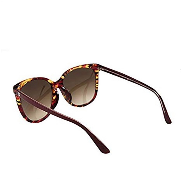 GUCCI RED HAVANA BURGUNDY BROWN GRADIENT S…